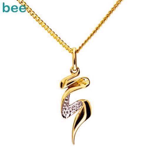 Image of 9 kt guld Gold Ribbon collier blank fra Bee Jewelry